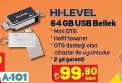 Hİ-LEVEL 64 GB USB BELLEK Hİ-LEVEL 64 GB USB BELLEK